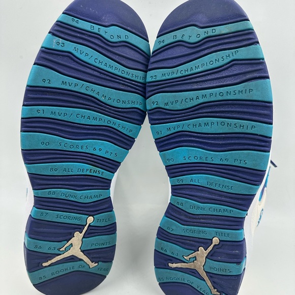 Nike Air Jordan 10 Retro Charlotte Hornets 2016 310805-107 Men’s Size 11 -VG - Picture 6 of 10